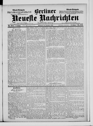 Berliner neueste Nachrichten vom 13.12.1899
