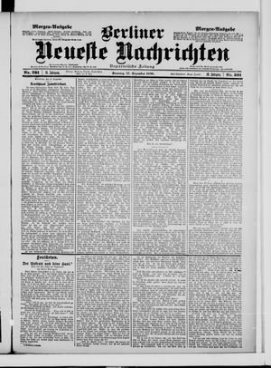 Berliner Neueste Nachrichten vom 17.12.1899