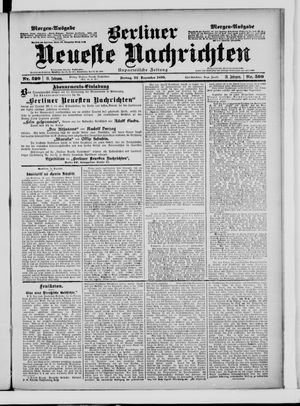 Berliner neueste Nachrichten vom 22.12.1899