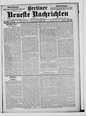 Berliner neueste Nachrichten vom 28.12.1899