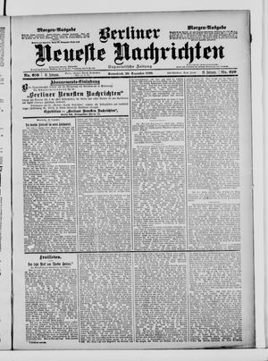 Berliner neueste Nachrichten vom 30.12.1899