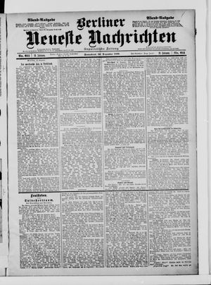 Berliner neueste Nachrichten vom 30.12.1899
