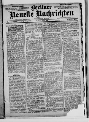 Berliner Neueste Nachrichten vom 02.01.1900