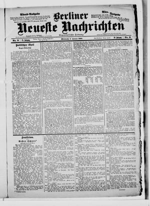 Berliner Neueste Nachrichten vom 03.01.1900