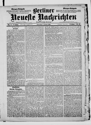 Berliner Neueste Nachrichten on Jan 4, 1900