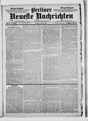 Berliner Neueste Nachrichten vom 05.01.1900
