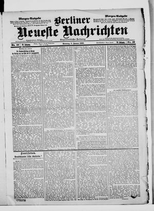 Berliner Neueste Nachrichten on Jan 7, 1900