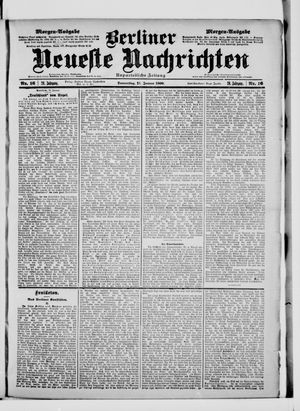 Berliner Neueste Nachrichten vom 11.01.1900