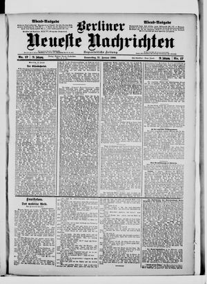 Berliner Neueste Nachrichten vom 11.01.1900