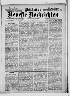 Berliner Neueste Nachrichten on Jan 13, 1900