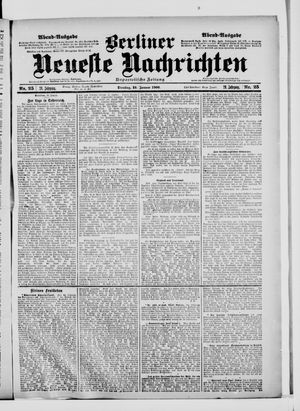 Berliner Neueste Nachrichten vom 16.01.1900