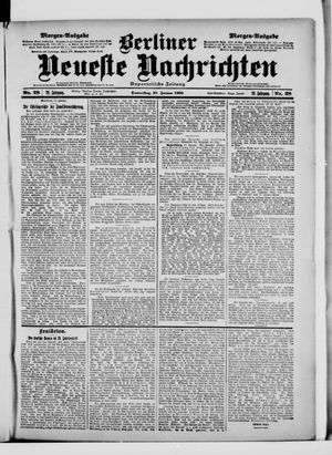 Berliner Neueste Nachrichten on Jan 18, 1900