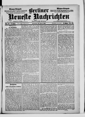 Berliner Neueste Nachrichten on Jan 20, 1900