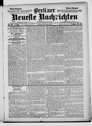 Berliner Neueste Nachrichten on Jan 20, 1900
