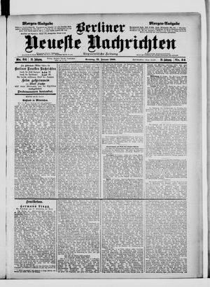 Berliner Neueste Nachrichten on Jan 21, 1900