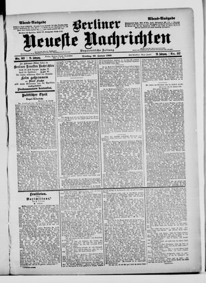 Berliner Neueste Nachrichten vom 23.01.1900