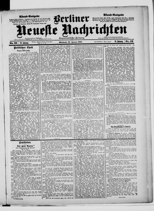 Berliner Neueste Nachrichten on Jan 24, 1900