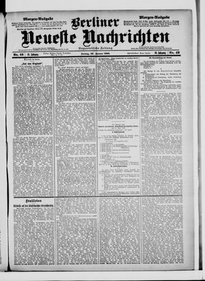 Berliner Neueste Nachrichten on Jan 26, 1900