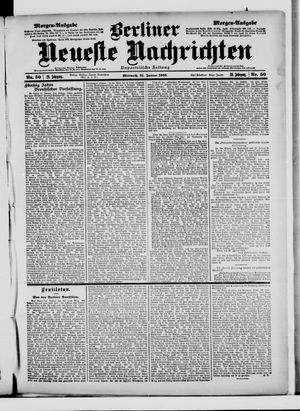 Berliner Neueste Nachrichten vom 31.01.1900