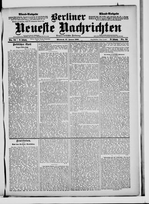 Berliner Neueste Nachrichten vom 31.01.1900
