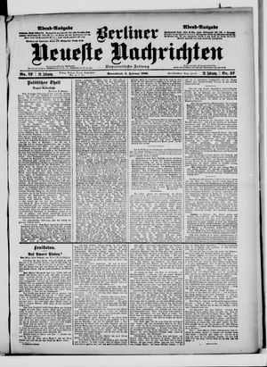 Berliner Neueste Nachrichten vom 03.02.1900