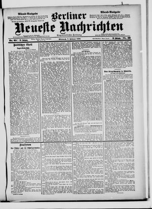 Berliner Neueste Nachrichten vom 07.02.1900