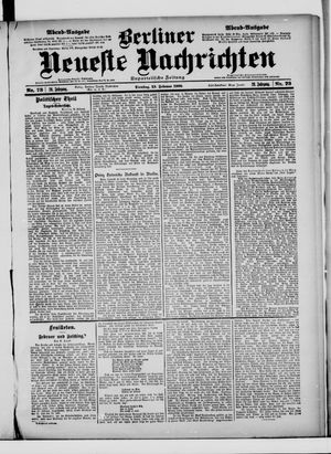 Berliner Neueste Nachrichten vom 13.02.1900