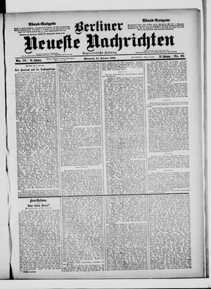 Berliner Neueste Nachrichten on Feb 14, 1900