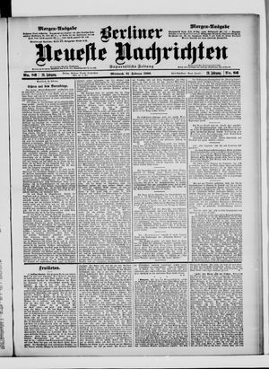 Berliner Neueste Nachrichten on Feb 21, 1900