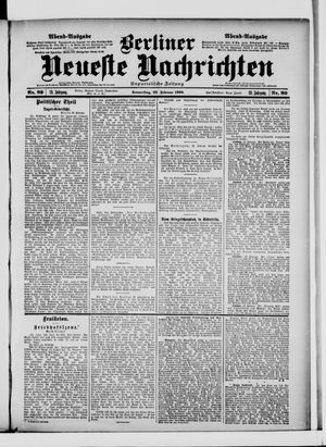 Berliner Neueste Nachrichten on Feb 22, 1900