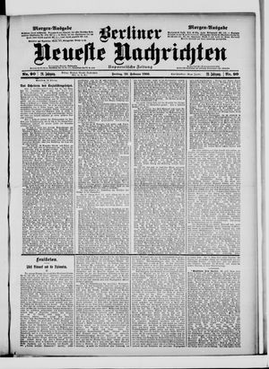 Berliner Neueste Nachrichten on Feb 23, 1900