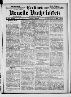 Berliner Neueste Nachrichten vom 01.03.1900