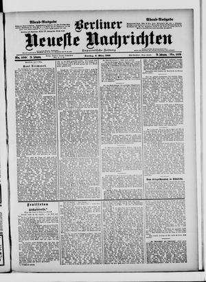Berliner Neueste Nachrichten vom 06.03.1900