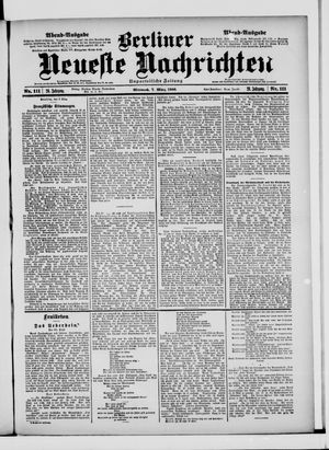 Berliner Neueste Nachrichten vom 07.03.1900