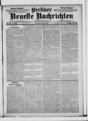 Berliner Neueste Nachrichten vom 08.03.1900