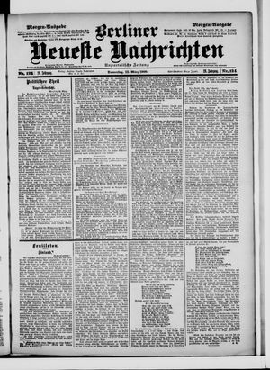 Berliner Neueste Nachrichten vom 15.03.1900