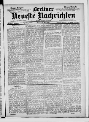Berliner Neueste Nachrichten on Mar 21, 1900