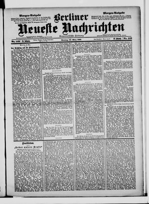 Berliner Neueste Nachrichten vom 25.03.1900