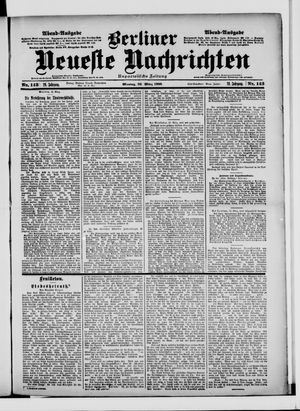Berliner Neueste Nachrichten vom 26.03.1900