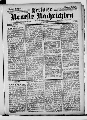 Berliner Neueste Nachrichten on Mar 29, 1900