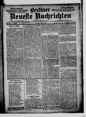 Berliner Neueste Nachrichten vom 01.04.1900
