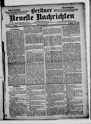 Berliner Neueste Nachrichten on Apr 2, 1900