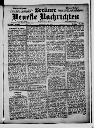Berliner Neueste Nachrichten vom 07.04.1900