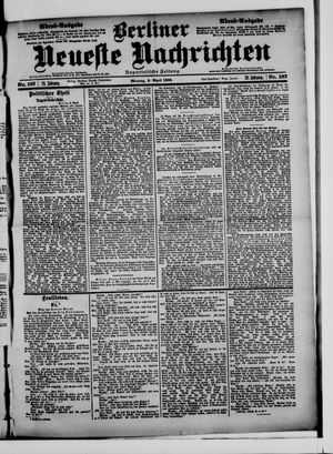 Berliner Neueste Nachrichten vom 09.04.1900
