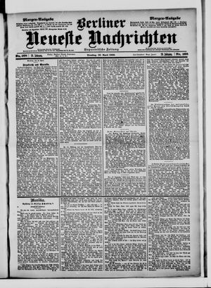 Berliner Neueste Nachrichten on Apr 10, 1900