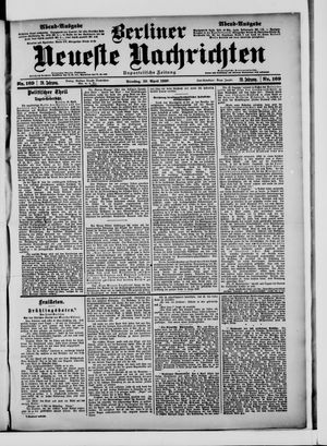 Berliner Neueste Nachrichten on Apr 10, 1900