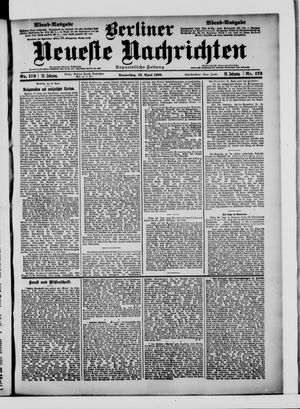 Berliner Neueste Nachrichten vom 12.04.1900