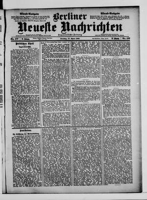 Berliner Neueste Nachrichten vom 17.04.1900