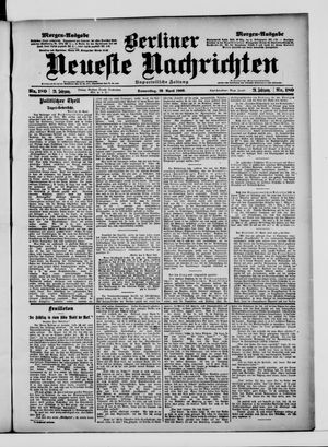 Berliner Neueste Nachrichten vom 19.04.1900