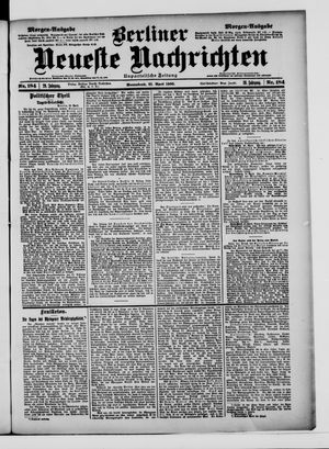 Berliner Neueste Nachrichten vom 21.04.1900